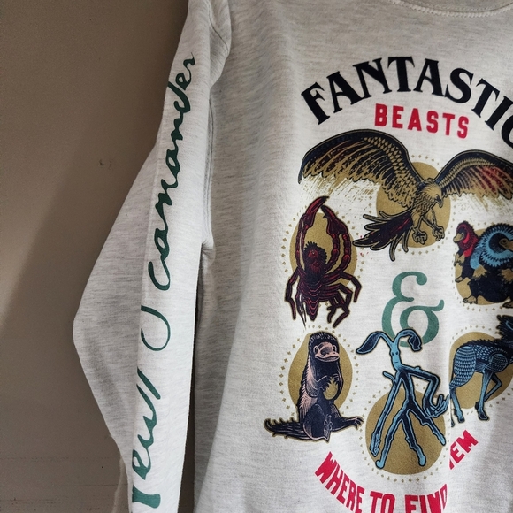 Wizarding World Fantastic Beasts Harry Potter Crew Neck Size M - Picture 3 of 5